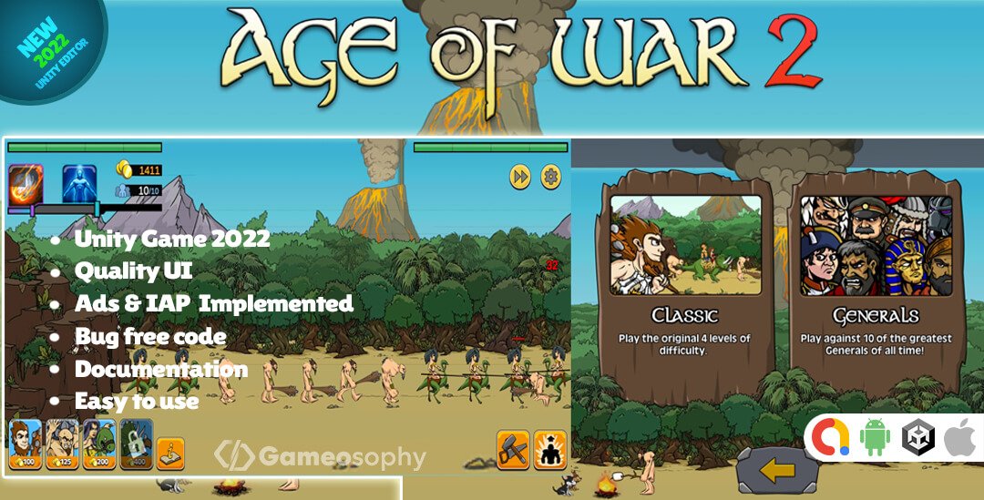 Age of War Game Unity | Gameosophy