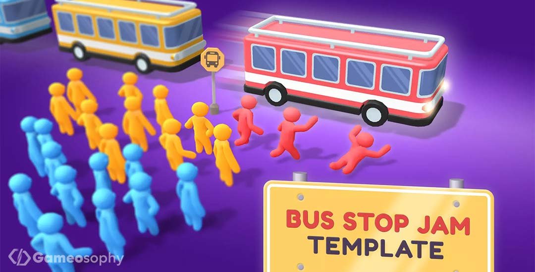 Bus Stop Jam: Your Match-3 Game Template