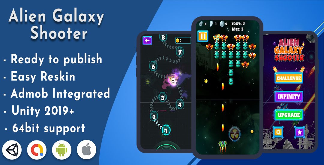 Buy Alien Galaxy Shooter – Unity project