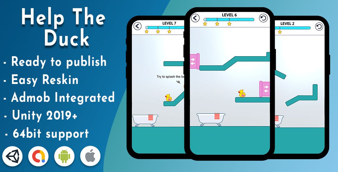 Buy Help The Duck – Unity project with admob