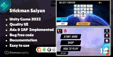 Buy Stickman Saiyan Unity Game for Developers