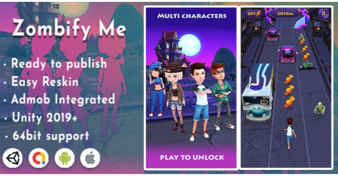 Buy "Zombify Me – 3D Runner Unity Game" Online | Best Prices