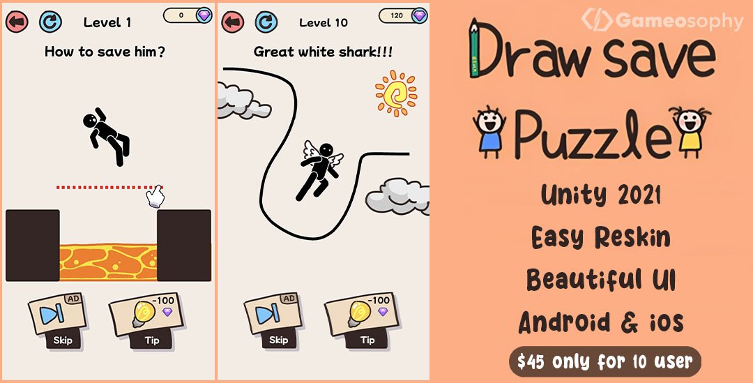 Creative Challenges! Draw Save Puzzle - A Fun Unity Game