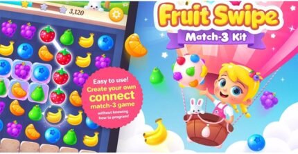 Fruit Swipe Mania: Free Match 3 Game Kit for Mobile Developers