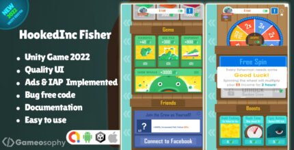 Hooked Inc.'s Fisher Unity Game Source Code - Own a Piece of the Fishing Frenzy!