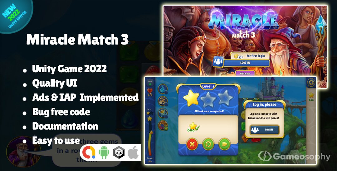 Match Mania! Free to Play Puzzle Fun - Miracle Match 3