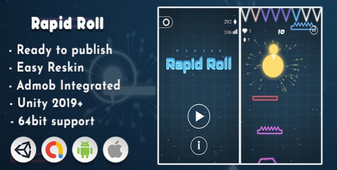 Rapid Roll - Unity 2D Racing Game (2024)